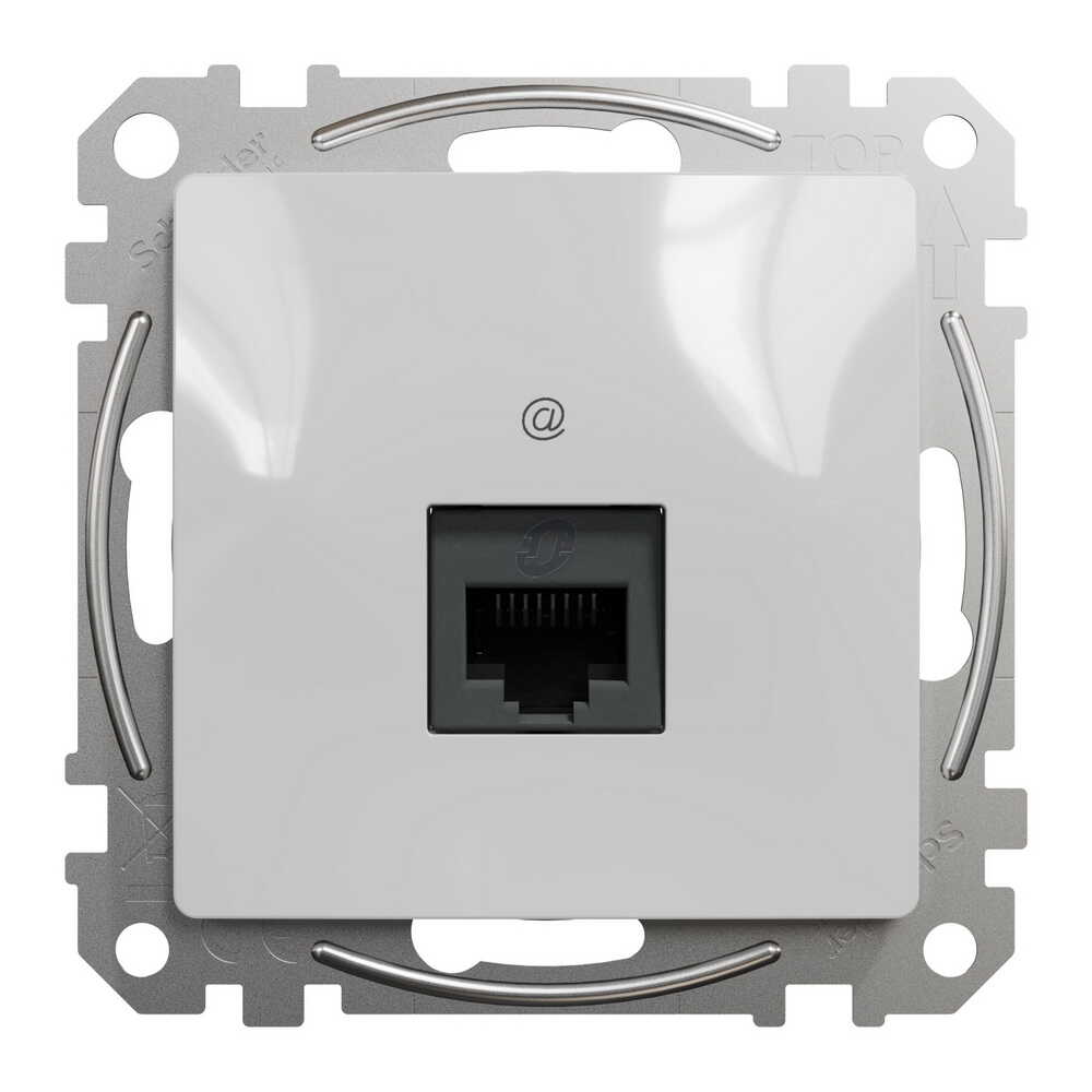 Розетка Schneider Sedna Design алюміній комп'ютерна RJ45 Саt. 5e UTP ( SDD113451 )